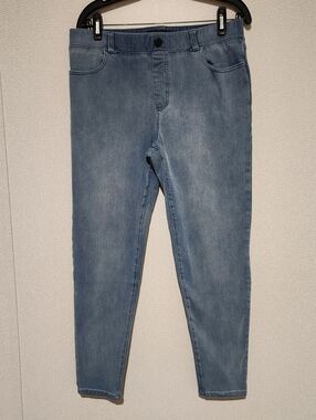 Betabrand 4 Pocket Skinny Leg Yoga Denim Jeans Pull On Mid Rise Womens Large